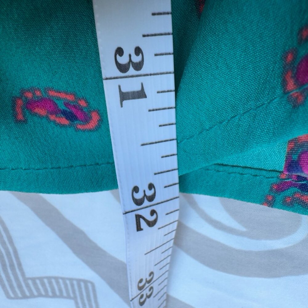 3 For $25 Roxy Mini Teal w Pink Paisley Mini Dress - Picture 10 of 10